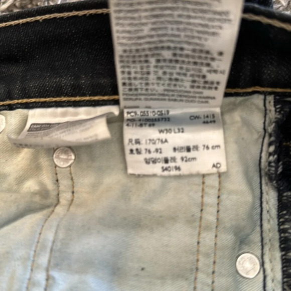 Levi’s 510 dark denim vtg jeans size 30 x 32 fit women’s 8-10 - Picture 12 of 12